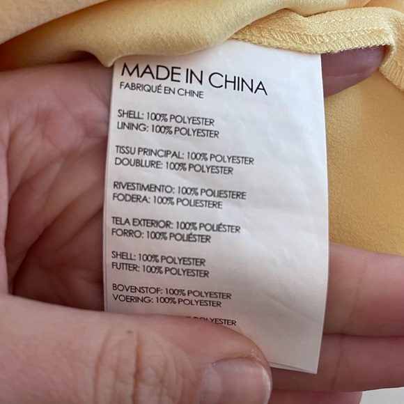 NWT Club Monaco Akua Top Yellow/Gold - 0 - Picture 11 of 14